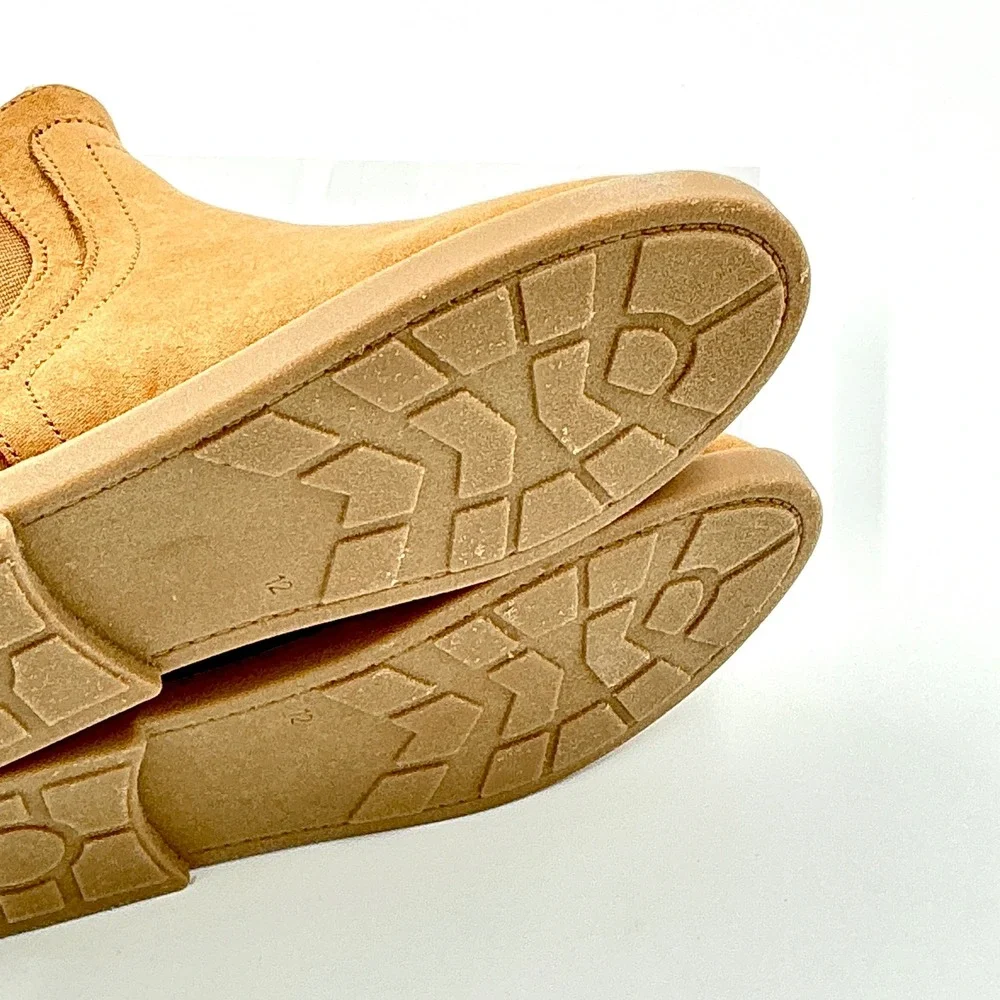 Tucker + Tate Size 12 Ankle Boots Tan Faux Suede Nova Kids NEW